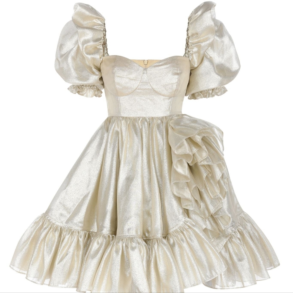 Selkie Bebe Bloom Dress in Champagne - Picture 1 of 11